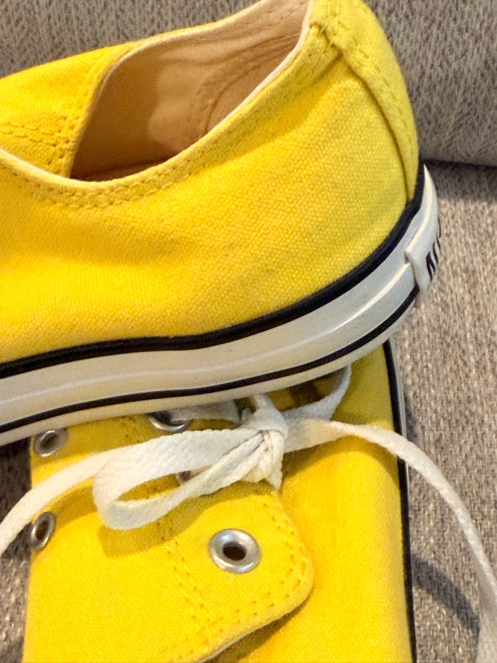 Converse Yellow Canvas Low-Top Sneakers - Picture 3 of 7